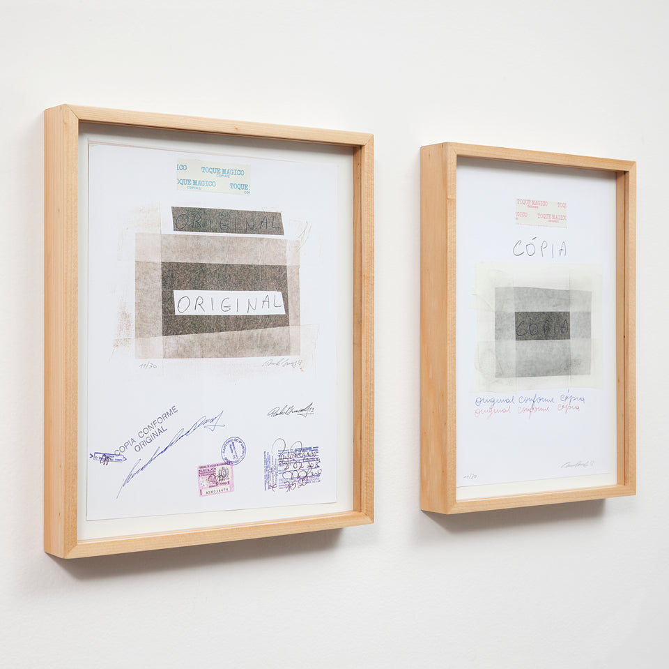 Paulo Bruscky, Original conforme cópia / Cópia conforme original