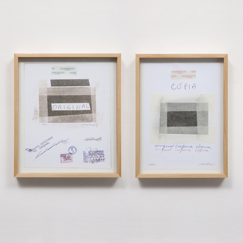 Paulo Bruscky, Original conforme cópia / Cópia conforme original