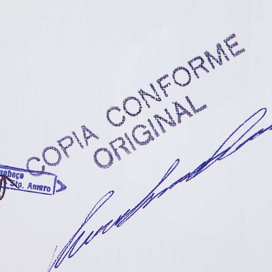 Original as per copy / Copy as per original