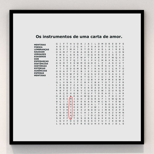 Os Instrumentos De Uma Carta De Amor - Carbono Galeria