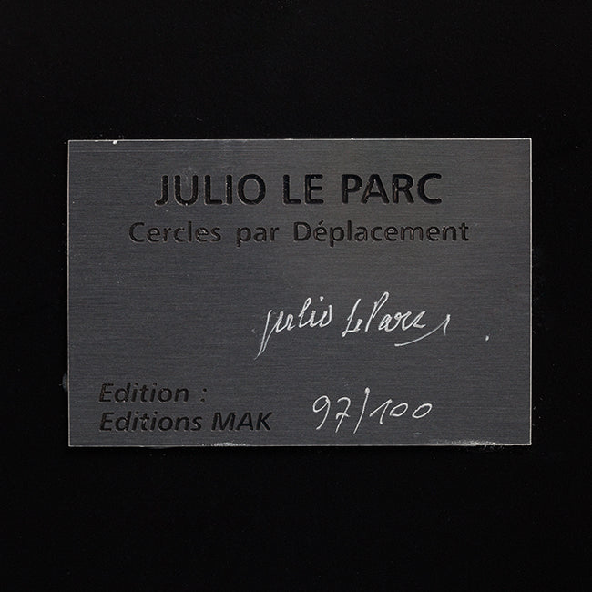 Julio Le Parc, Cercles par déplacement