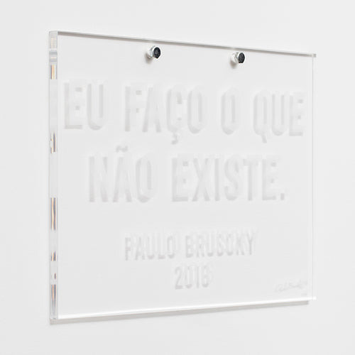 Paulo Bruscky, Eu faço o que não existe